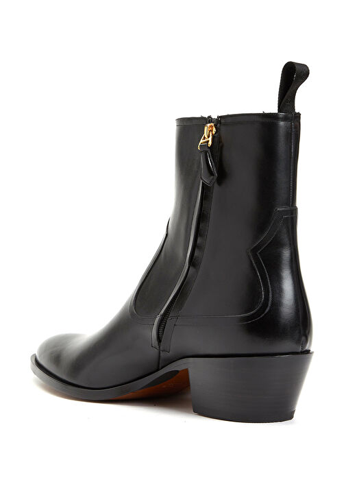 Siyah Erkek Deri Bot - Görsel 4