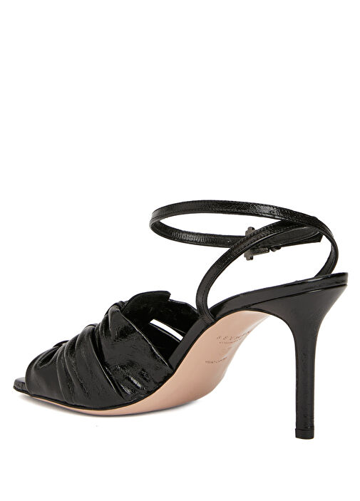 Siyah Kadın Rugan Sandalet - Görsel 4