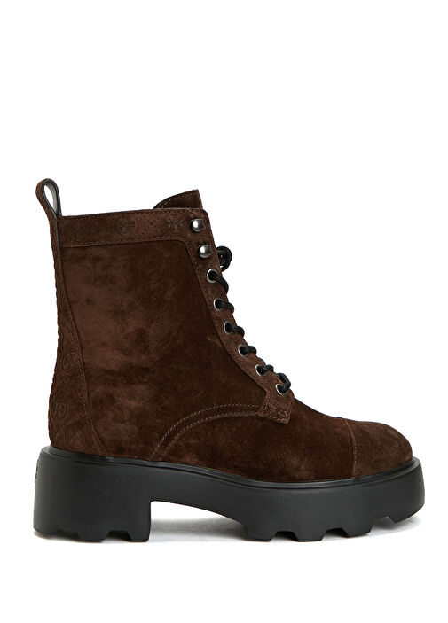 Koyu Kahverengi Kadın Süet Bot - Görsel 2