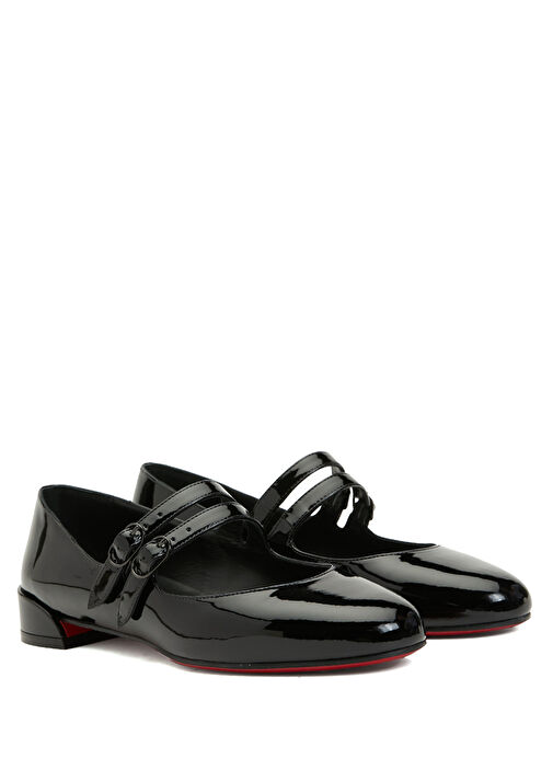 Siyah Kadın Deri Babet - Görsel 3