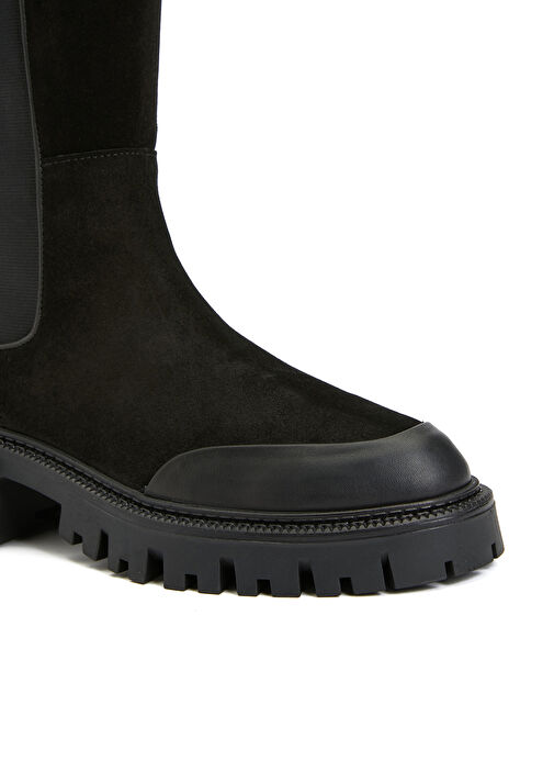 Siyah Kadın Süet Çizme - Görsel 7