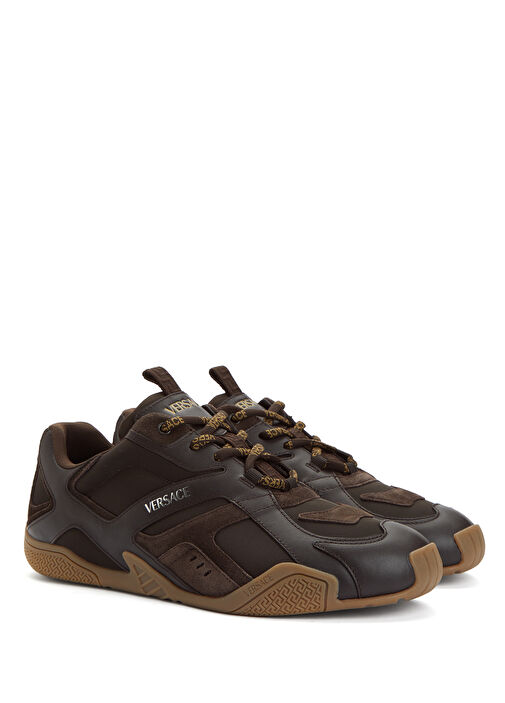 Kahverengi Erkek Deri Sneaker - Görsel 3