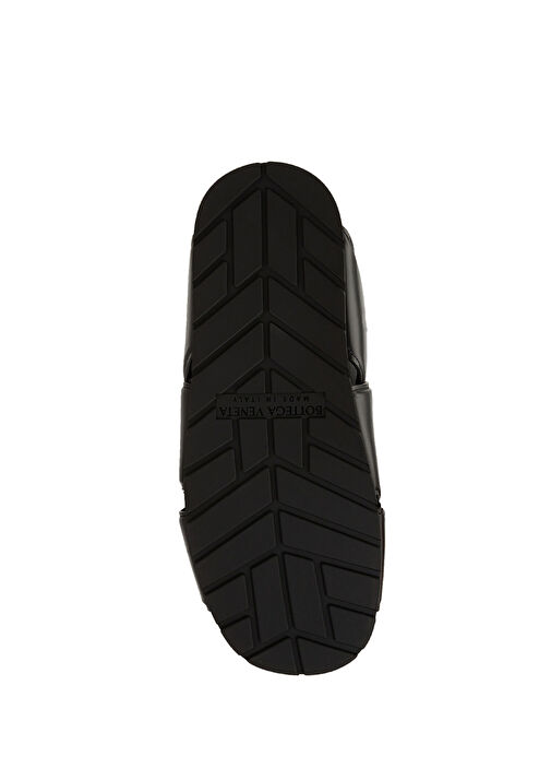 Bottega Veneta Siyah Bottega Veneta Deri Erkek Sandalet