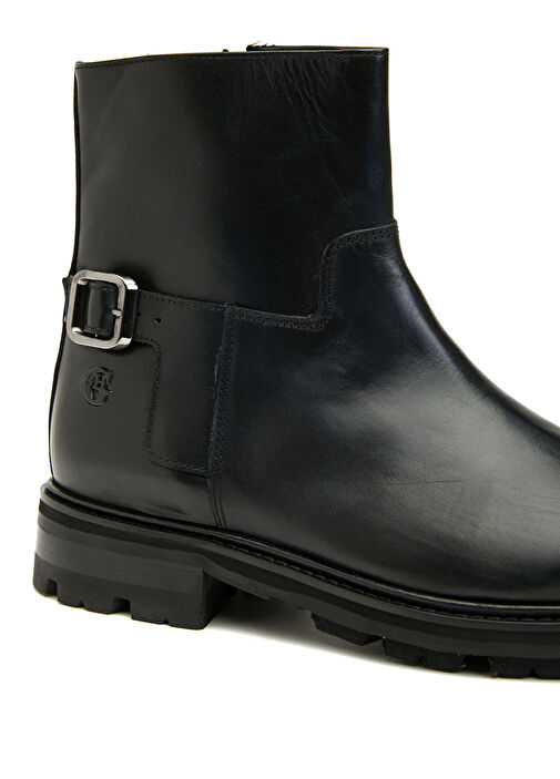 Siyah Erkek Deri Bot - Görsel 7