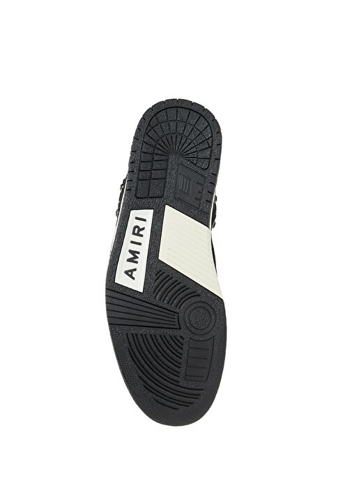 Skel Siyah Erkek Deri Sneaker - Görsel 6