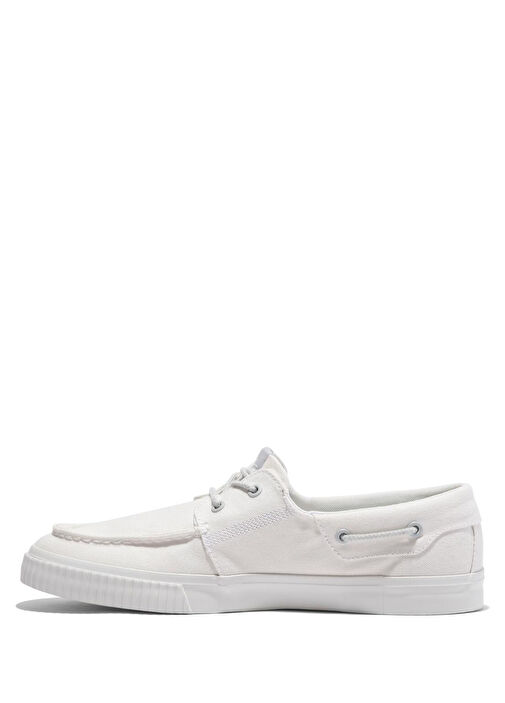 Mylo Bay Beyaz Erkek Kanvas Loafer - Görsel 6