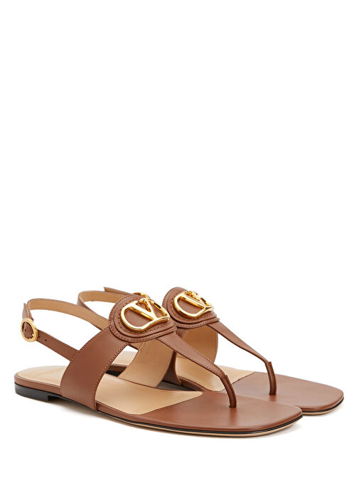 VLogo Taba Kadın Deri Sandalet - Görsel 3