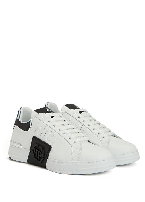 Beyaz Erkek Deri Sneaker - Görsel 3