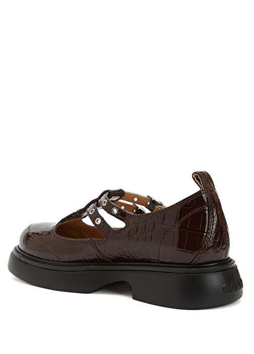 Kahverengi Kadın Deri Loafer - Görsel 4