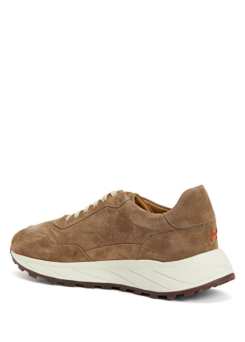 Kahverengi Erkek Deri Sneaker - Görsel 4