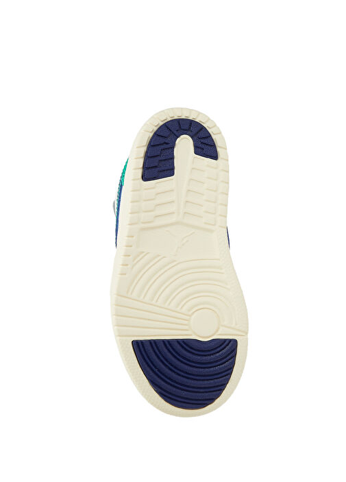 Jordan 1 LOW ALT Beyaz Çocuk Deri Sneaker - Görsel 6