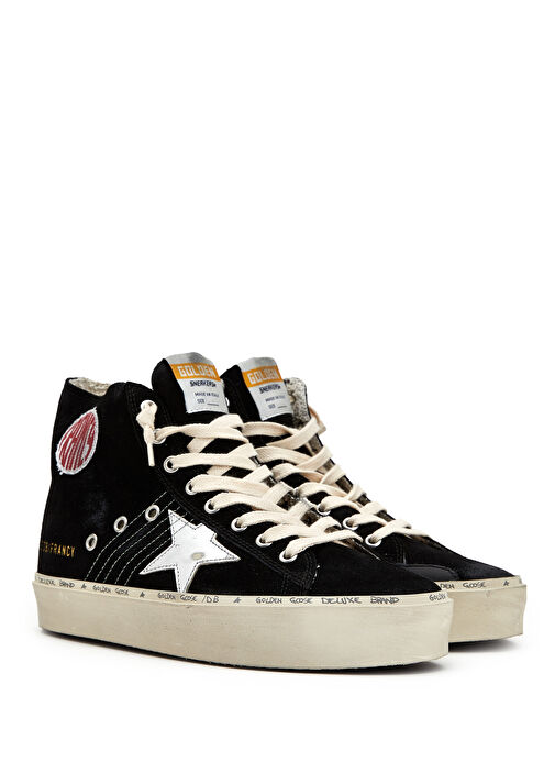 Francy Siyah Kadın Deri Sneaker - Görsel 3