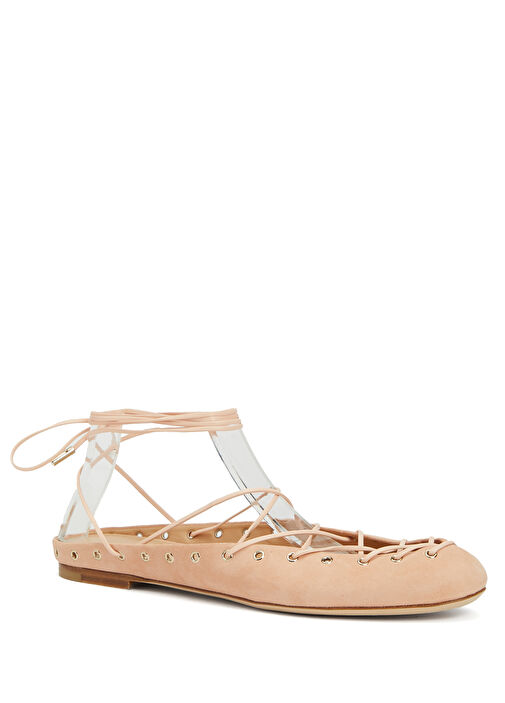 Ghilies Pudra Kadın Deri Sandalet - Görsel 3