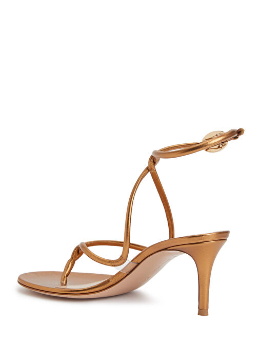 Mamba Bronz Kadın Deri Sandalet - Görsel 4