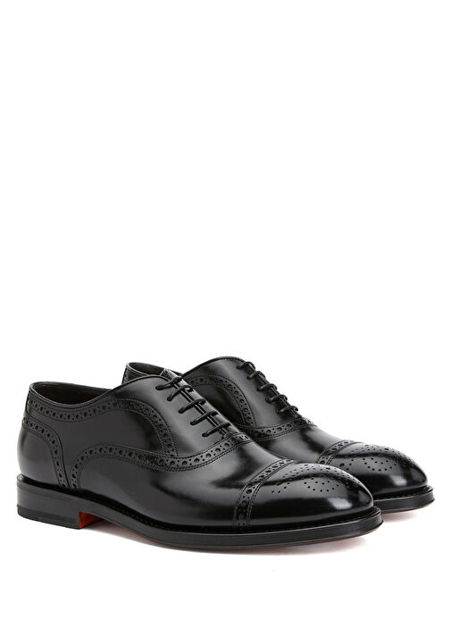 Siyah Erkek Deri Ayakkabı - Görsel 3