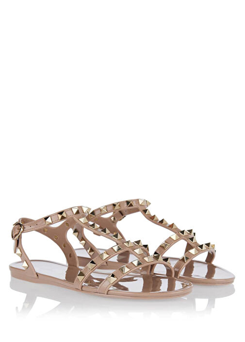 Rockstud Pudra Kadın Sandalet - Görsel 3