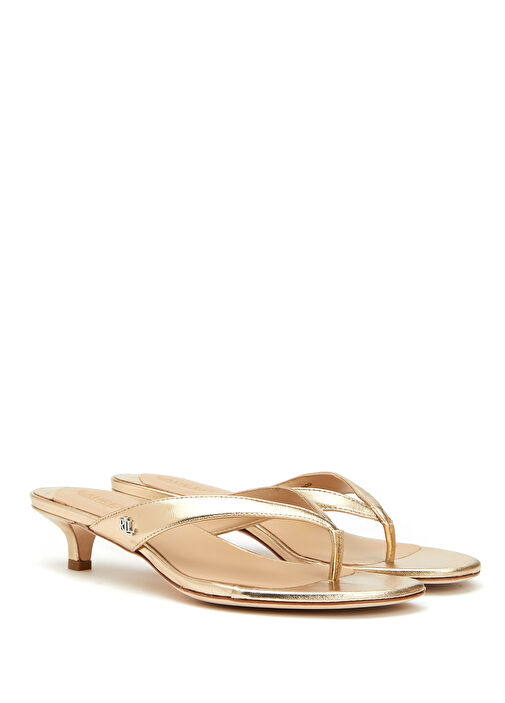 Krem Kadın Deri Terlik - Görsel 3