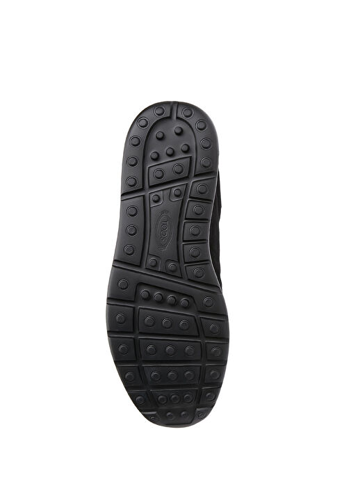 Siyah Logo Detaylı Erkek Deri Sneaker - Görsel 6