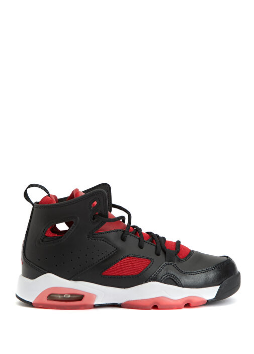 Jordan Fltclb '91 Siyah Gri Çocuk Deri Sneaker - Görsel 2