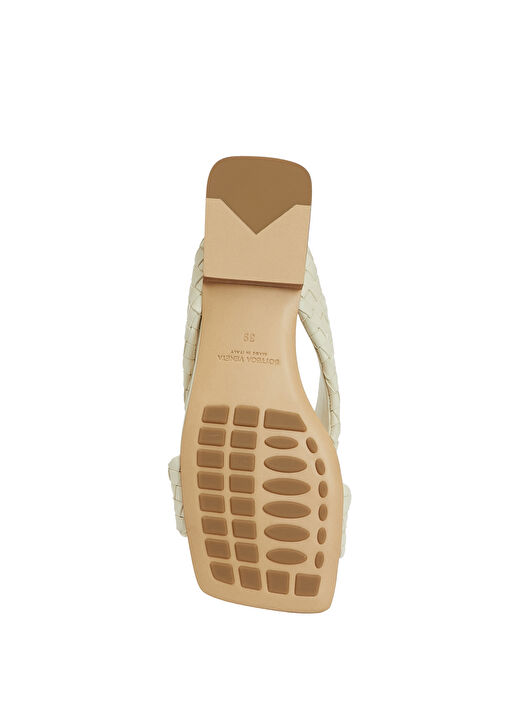 Riva Beyaz Kadın Deri Terlik - Görsel 6