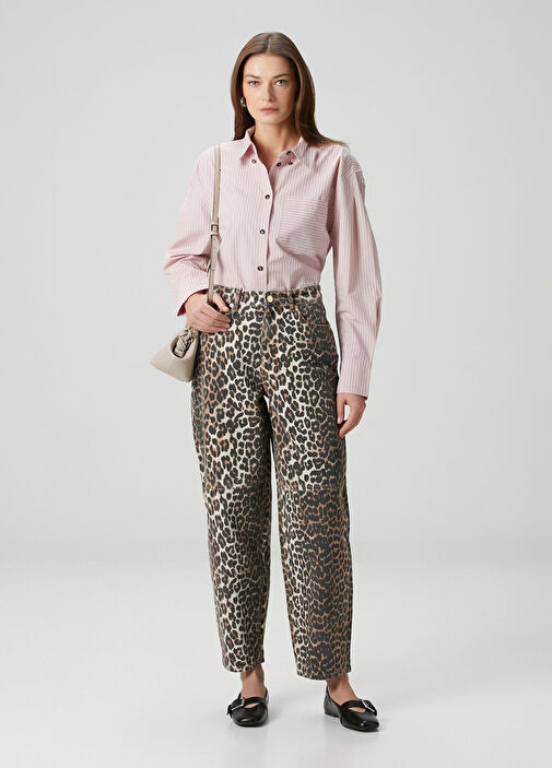 Ganni - Stary Leopard Printed Jeans