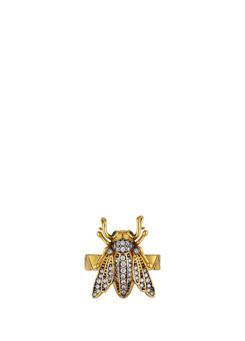 Begum Khan Baby Bee Pinky Gold Plated Ring
