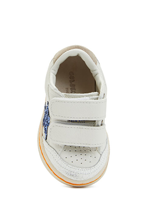 BallStar Mavi Beyaz Erkek Çocuk Deri Sneaker - Görsel 5