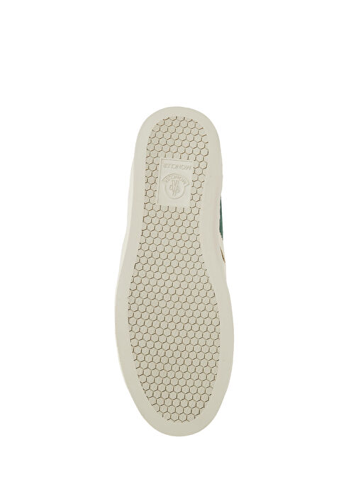 Beyaz Yeşil Erkek Deri Sneaker - Görsel 6