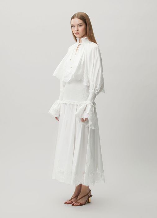 Ruffle Zimmermann White Maxi Dress Zimmermann Alchemy Poplin White Maxi Dress