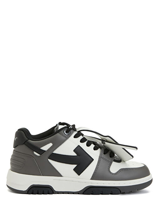 Out Of Office Koyu Gri Kadın Deri Sneaker - Görsel 2
