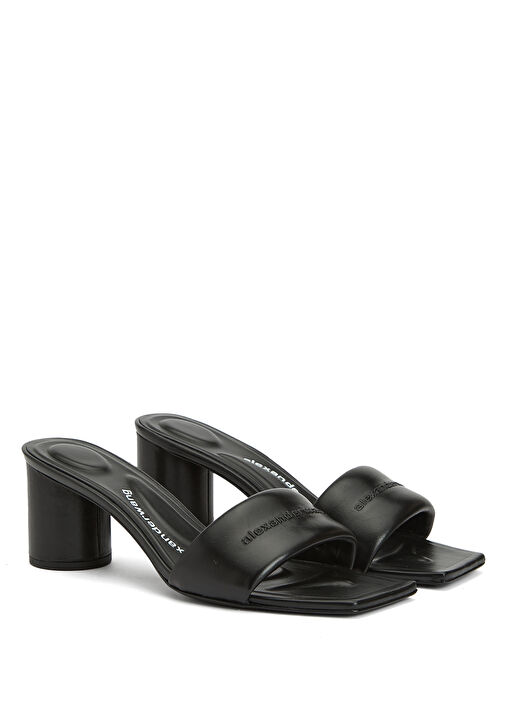 Vic Siyah Kadın Deri Terlik - Görsel 3