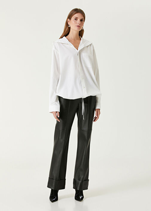 Helmut Lang - White Hooded Shirt