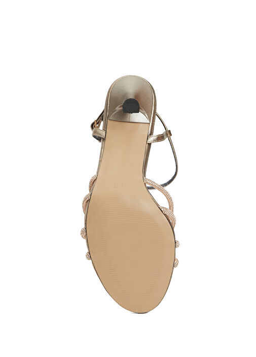 Gold Kadın Abiye Sandalet - Görsel 6