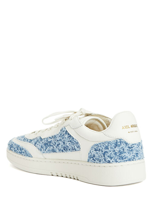 Mavi Beyaz Erkek Deri Sneaker - Görsel 4