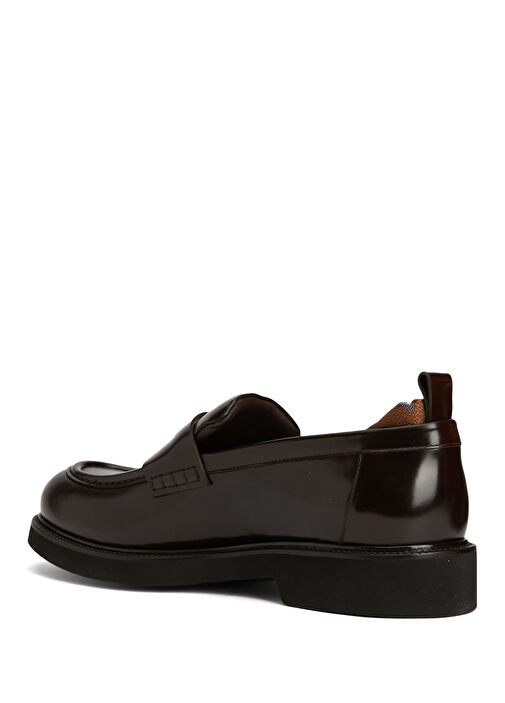 Kahverengi Erkek Deri Loafer - Görsel 4