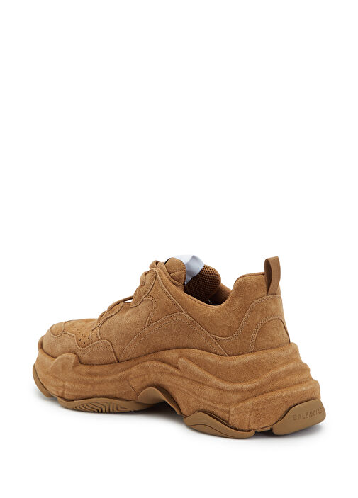 Triple S Taba Erkek Süet Sneaker - Görsel 4