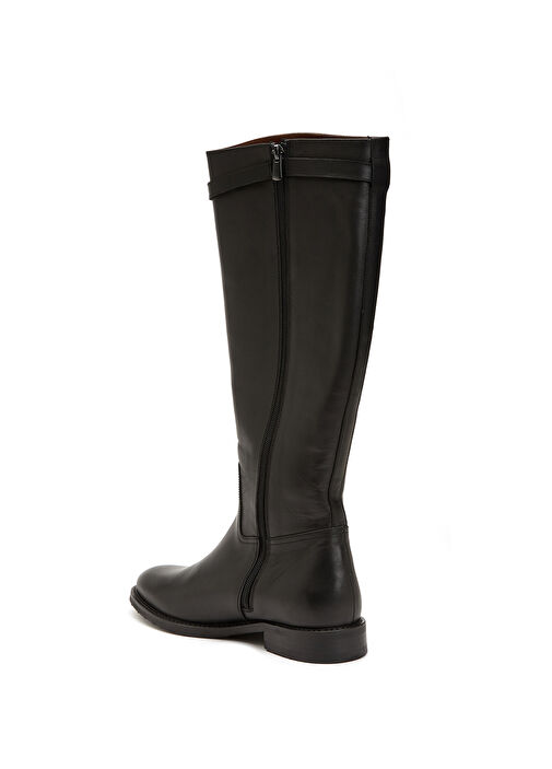 Siyah Kadın Deri Çizme - Görsel 4