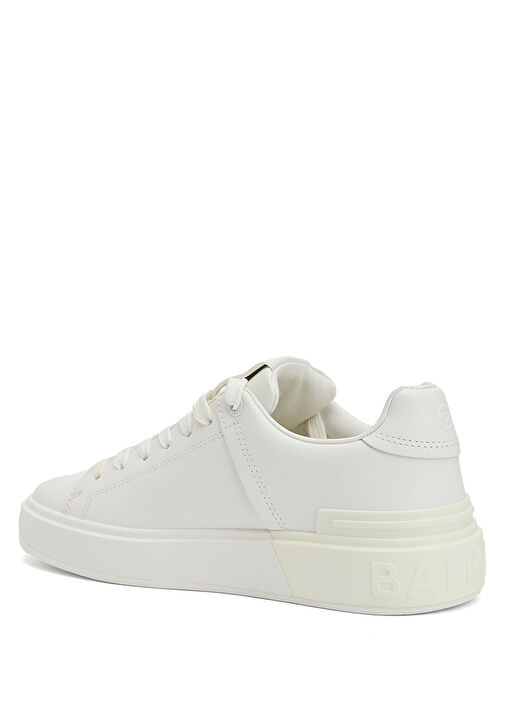 Beyaz Kadın Deri Sneaker - Görsel 4
