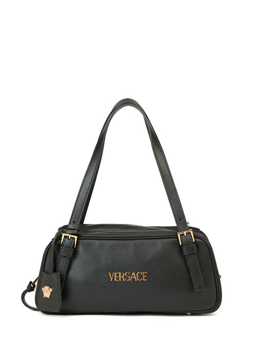 VERSACE ブラック ハンドバッグ ラ メドゥーサ レザー トップハンドル ブラック | VERSACE JP