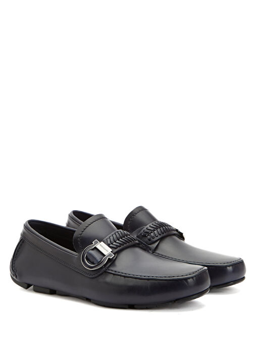 Lacivert Erkek Deri Driver - Görsel 3