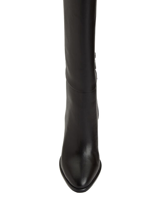 Siyah Kadın Deri Çizme - Görsel 5