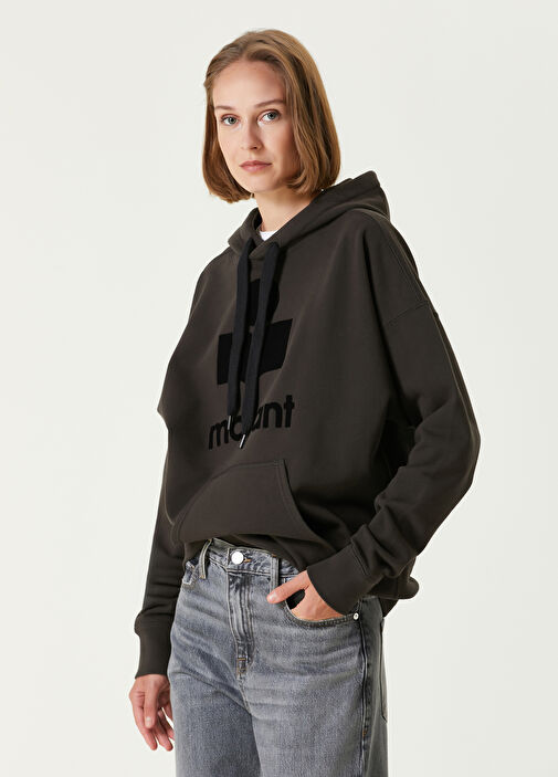 Etoile Isabel Marant Mansel Black Logo Hoodie