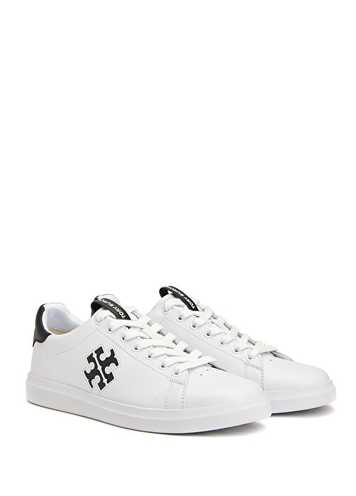 Howell Siyah Beyaz Kadın Deri Sneaker - Görsel 3