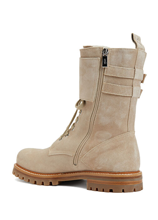 Krem Kadın Süet Bot - Görsel 4