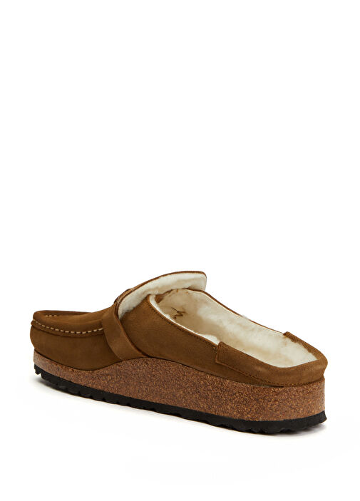 Buckley Shearling Taba Kadın Süet Terlik - Görsel 4