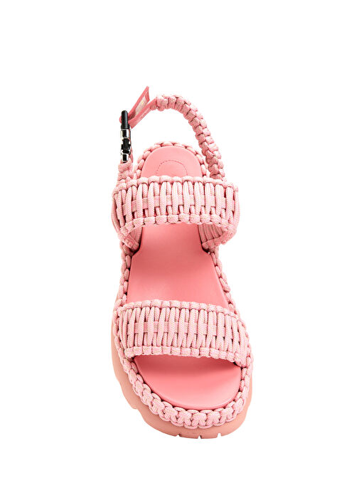 Belay Pembe Logo Detaylı Terlik - Görsel 5