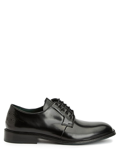 Siyah Desenli Erkek Deri Ayakkabı - Görsel 2