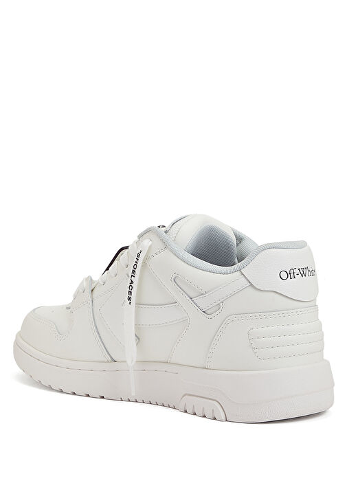 Beyaz Kadın Deri Sneaker - Görsel 4