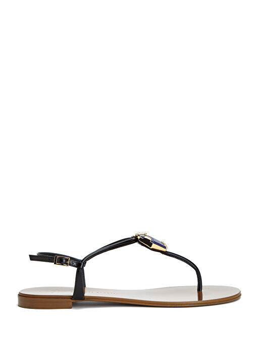 Giuseppe Zanotti Giuseppe Zanotti Siyah Kadın Deri Sandalet Sandalet & Terlik | Beymen Siyah - 2. görsel
