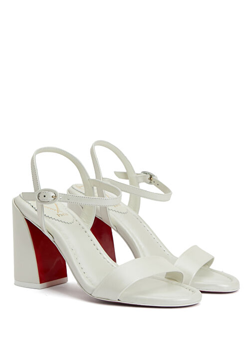 Miss Jane Beyaz Kadın Deri Sandalet - Görsel 3